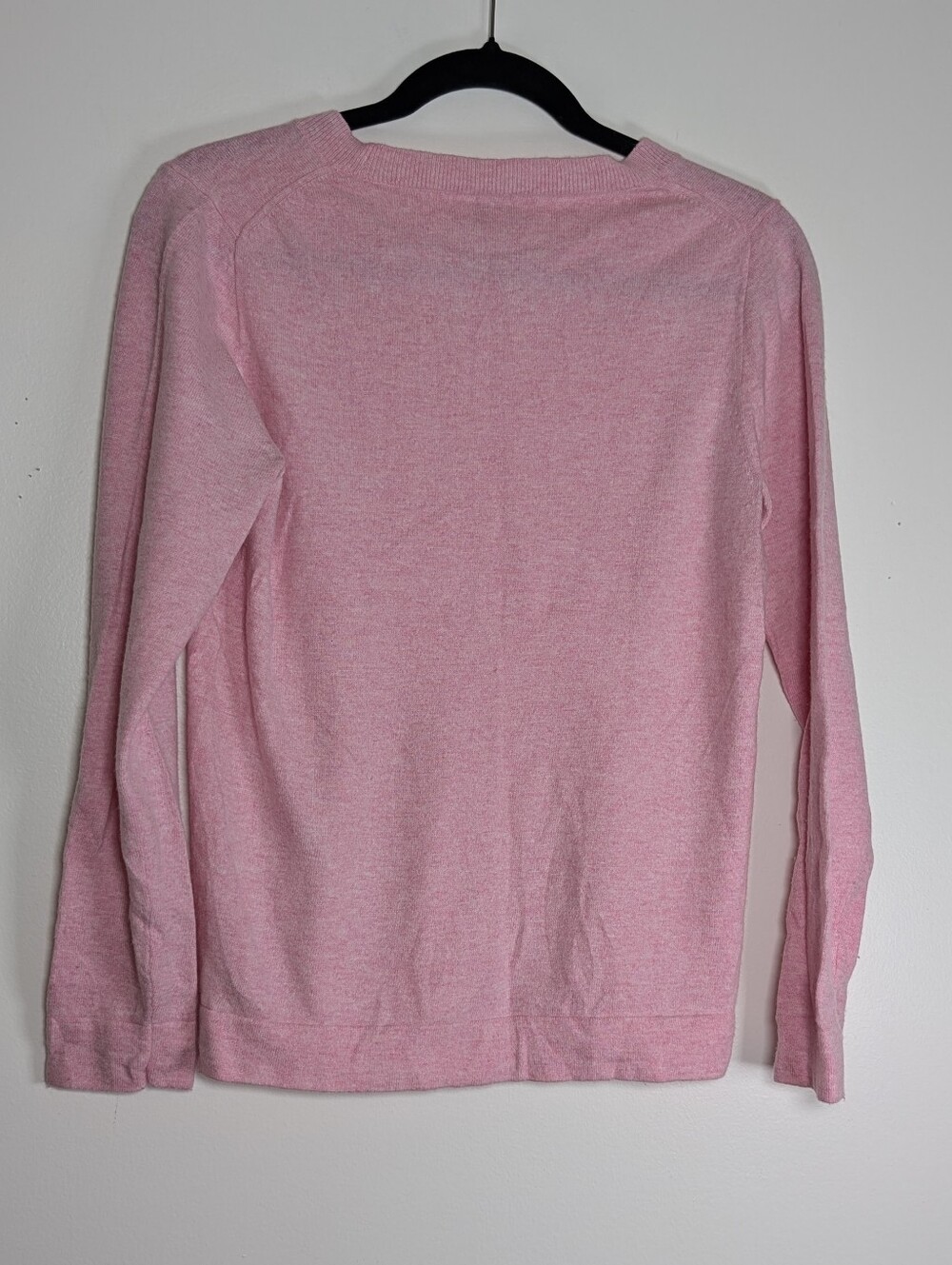 J.Crew Teddie Sweater Medium Pink Heather Crewneck Long Sleeves Soft Preppy Knit - Picture 7 of 9
